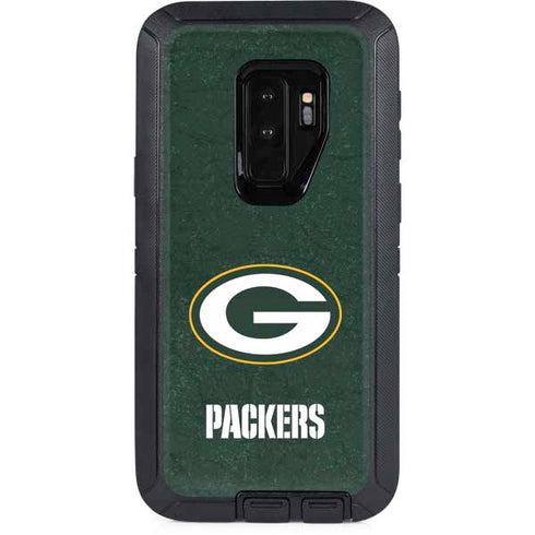 NFL Green Bay Packers Distressed Otterbox Defender Galaxy Skin